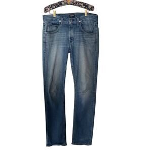 HUDSON Byron Straight Leg Jeans Men’s Size 31 Blue Medium Wash Made in Mexico